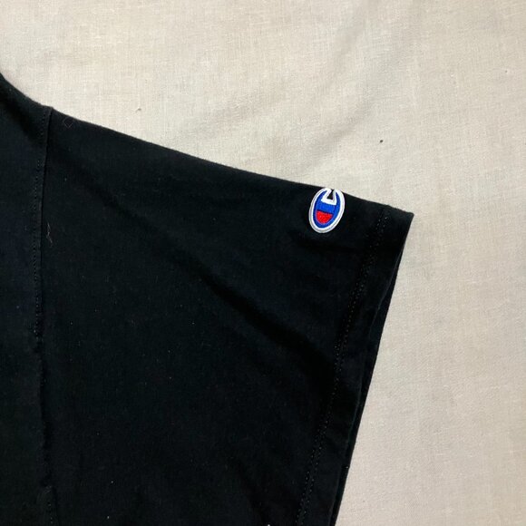 Champion Men's Large Black Short Sleeve Adult Streetwear Splatter Logo Shirt - Picture 7 of 10